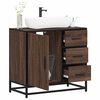 vidaXL Armoire de lavabo de salle de bain ch&ecirc;ne marron 65x33x60 cm