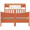 vidaXL Cadre de lit sans matelas cire marron 150x200cm bois pin massif