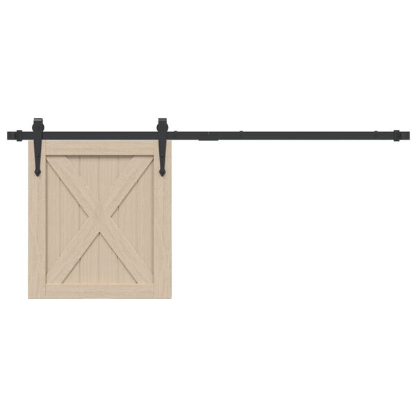 vidaXL Kit mini de porte d'armoire coulissante 122 cm acier au carbone
