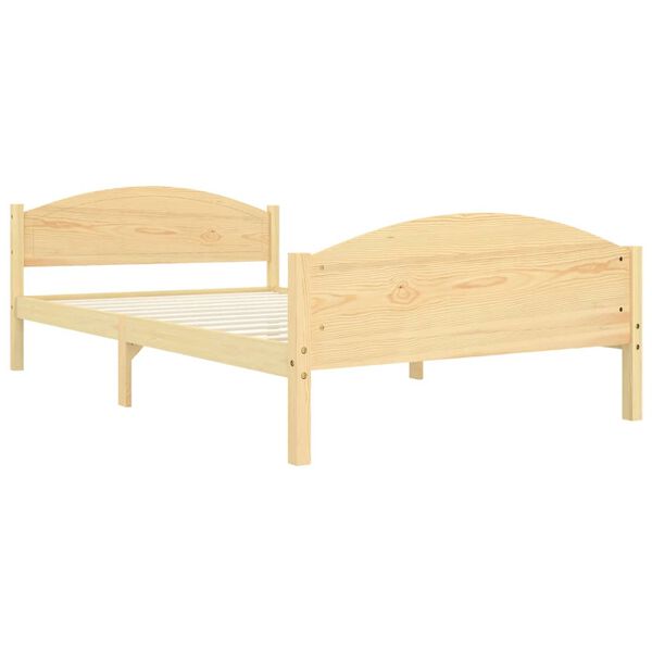 vidaXL Cadre de lit sans matelas bois de pin massif 120x200 cm