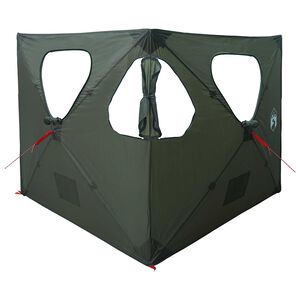 vidaXL Tente de Chasse avec toit Vert arm&eacute;e 145 x 145 x 150 cm