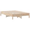 vidaXL Lit biblioth&egrave;que sans matelas 135x190 cm bois de pin massif