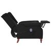 vidaXL Fauteuil de massage inclinable Noir Tissu