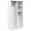 vidaXL Garde-robe Blanc 100x50x200 cm Bois d'ing&eacute;nierie