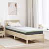 vidaXL Matelas Blanc et Gris 70 x 200 cm Ressort ensach&eacute;