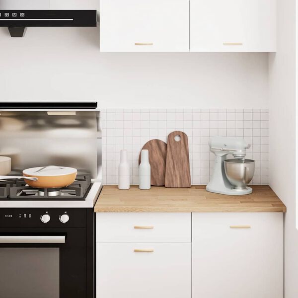 vidaXL Plan de travail de cuisine bois de ch&ecirc;ne massif rectangulaire