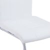 vidaXL Chaises &agrave; manger cantilever lot de 4 blanc similicuir