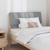 vidaXL Tête de lit capitonnée Gris clair 100 cm Pin massif