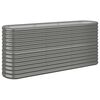 vidaXL Lit surélevé de jardin Acier galvanisé 152x40x68 cm gris