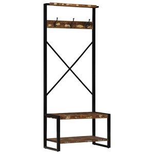 vidaXL Porte-v&ecirc;tements multicolore 80x40x190 cm