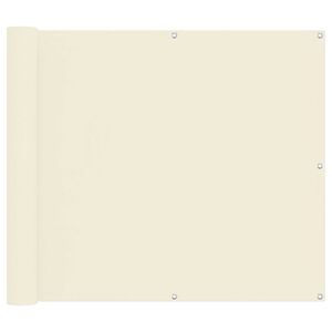 vidaXL &Eacute;cran de balcon Cr&egrave;me 100 x 600 cm Tissu Oxford