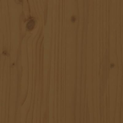 vidaXL Chaises longues lot de 2 avec table brun miel bois massif pin