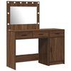 vidaXL Table de Toilette avec tiroir 2 pcs Marron 40 x 41 x 75 cm