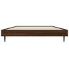 vidaXL Cadre de lit sans matelas ch&ecirc;ne marron 90x200cm bois ing&eacute;nierie