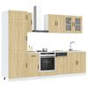 vidaXL Ensemble d'armoires de cuisine 8 pcs Kalmar bois d'ing&eacute;nierie