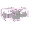 vidaXL Salon de jardin avec coussins 6 pcs beige r&eacute;sine tress&eacute;e
