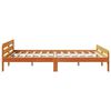 vidaXL Cadre de lit sans matelas cire marron 160x200cm bois pin massif
