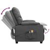 vidaXL Fauteuil &eacute;lectrique de massage Gris clair Tissu