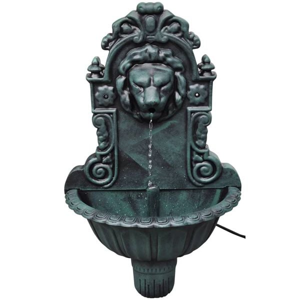 vidaXL Fontaine murale Design de t&ecirc;te de lion