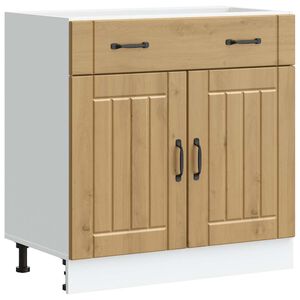 vidaXL Armoire de cuisine Lucca ch&ecirc;ne artisanal bois ing&eacute;nierie