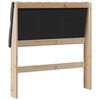 vidaXL T&ecirc;te de lit capitonn&eacute;e Gris fonc&eacute; 90 cm Pin massif