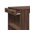 vidaXL Table de bar chêne marron 102x70x103,5 cm bois d'ingénierie