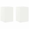 vidaXL Support de Plante 2 pcs Blanc 40 x 40 x 60 cm Acier