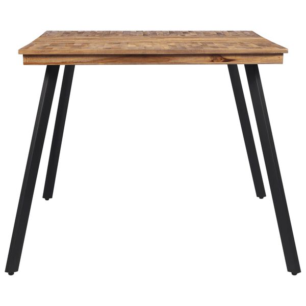 vidaXL Table &agrave; manger 169x98,5x76 cm bois massif de teck