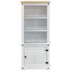 vidaXL Haut Armoire Blanc 74 x 38 x 170 cm Pin massif