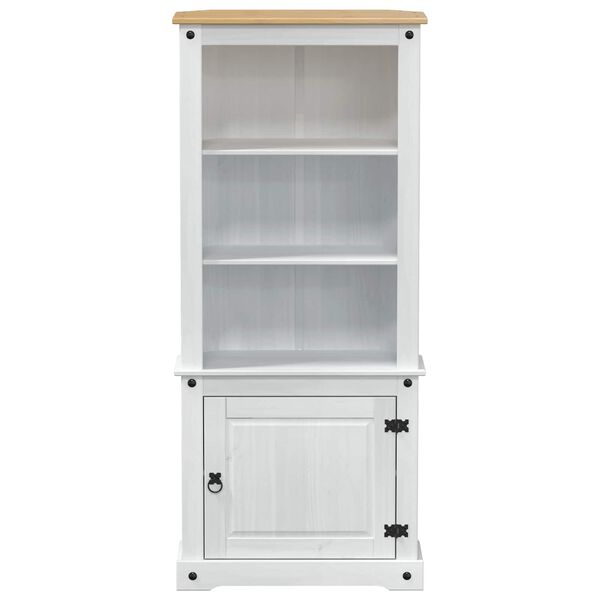 vidaXL Haut Armoire Blanc 74 x 38 x 170 cm Pin massif