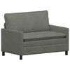 vidaXL Canap&eacute; Gris clair 126 x 81 x 87,5 cm Tissu