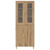vidaXL Haut Armoire Ch&ecirc;ne artisanal 69,5 x 34 x 180 cm