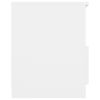 vidaXL Tables de chevet 2 pcs Blanc 40x40x50 cm Aggloméré