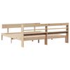 vidaXL Cadre de lit sans matelas 200x200 cm bois massif de pin