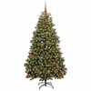vidaXL Sapin de No&euml;l artificiel avec 300 LED Vert 180 cm PVC et m&eacute;tal