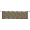 vidaXL Coussin de banc de jardin taupe mélangé 180x50x7 cm tissu