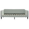 vidaXL Lit de repos sans matelas gris clair 100x200 cm velours