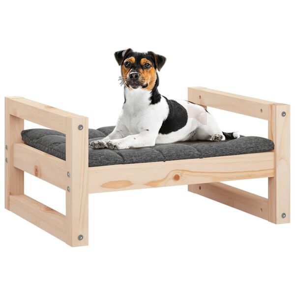 vidaXL Lit pour chien 55,5x45,5x28 cm Bois de pin solide