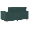 vidaXL Canap&eacute; 2 places Vert fonc&eacute; 160x78x84 cm Tissu