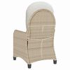 vidaXL Fauteuil inclinable Beige 56 x 66 x 95 cm polyrotin