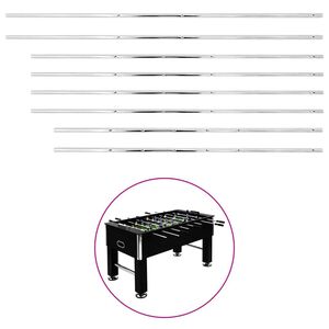vidaXL Tiges de baby-foot 8 pcs 15,9 mm