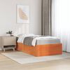 vidaXL Lit avec matelas cire marron 90x200 cm bois massif de pin