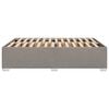 vidaXL Cadre de lit sans matelas taupe 160x200 cm tissu