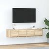 vidaXL Meubles TV 2 pcs ch&ecirc;ne sonoma 60x31x25,5 cm bois d'ing&eacute;nierie