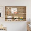 vidaXL &Eacute;tag&egrave;re &agrave; magazines Ch&ecirc;ne artisanal 100 x 12 x 70 cm