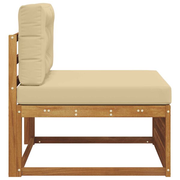 vidaXL Canap&eacute; du milieu ext&eacute;rieur Bois d'Acacia Massif Naturel