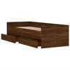 vidaXL Cadre de lit sans matelas chêne marron 75x190 cm