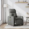 vidaXL Fauteuil inclinable de massage électrique gris foncé tissu
