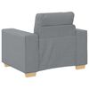 vidaXL Fauteuil Gris clair 60 cm Tissu