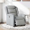 vidaXL Fauteuil inclinable &eacute;lectrique Gris clair Tissu